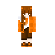 Девочка в оранжевой кофте и коричневых шортах