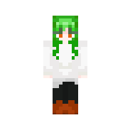 The girl with green hair