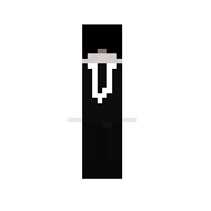 White and black suit man