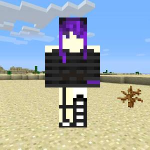 girl with purple hair