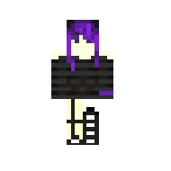 girl with purple hair