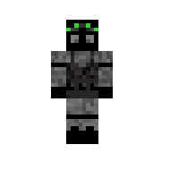 Солдат элитного майн-спецназа в противогазе