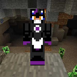 Шискас с оранжевыми глазами и синими пятнами