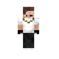 Крутой пацан в белой футболке