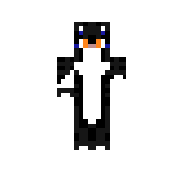 Шискас с оранжевыми глазами и синими пятнами