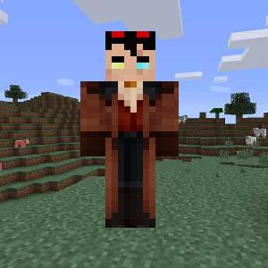 Персонаж в пальто с очками