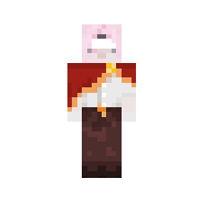 Розовые волосы с красивой накидкой