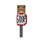 the bird on the stop sign
