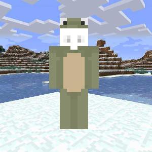 white in frog