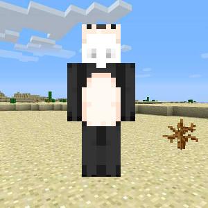 White in panda onesie